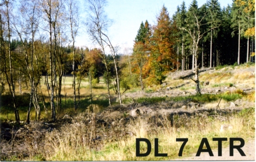 Dritte QSL Karte für das Rufzeichen DL7ATR, Impressionen aus dem Hohen Venn in der Nordeifel